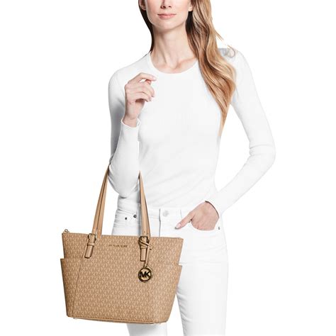 michael michael kors jet set item east west top zip tote